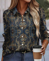 ADALYNN | Timeless Unique Patterned Blouse-1